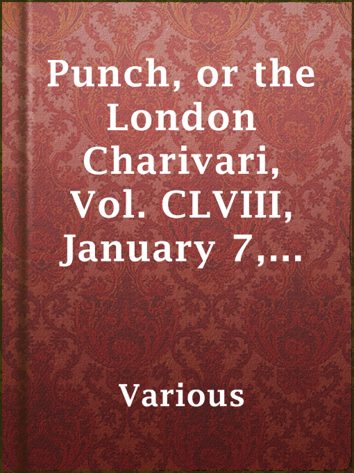 Title details for Punch, or the London Charivari, Vol. CLVIII, January 7, 1920 by Various - Available